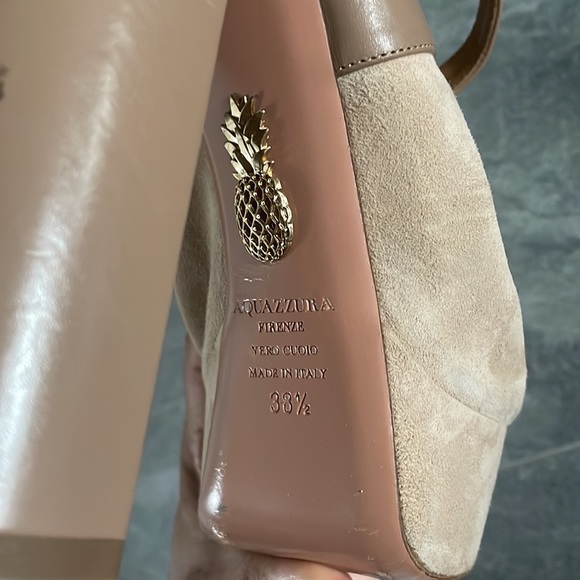 Suede Platform Sandals. - Picture 5 of 8